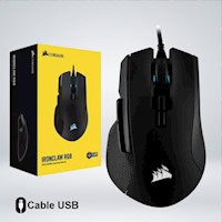 MOUSE GAMER CORSAIR IRONCLAW RGB 18K DPI 7 BOTONES PROGRAMABLE